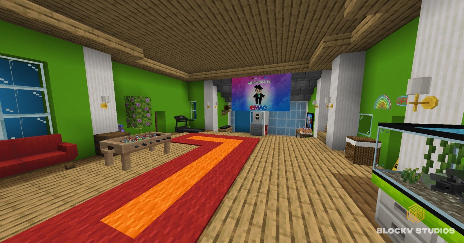 iSilent's in-game house showcasing the merch launched on eMAG